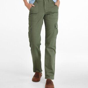 L.L. Bean Women's Comfort Stretch Pants, Mid-Rise Straight-Leg Cargo Size 14MT